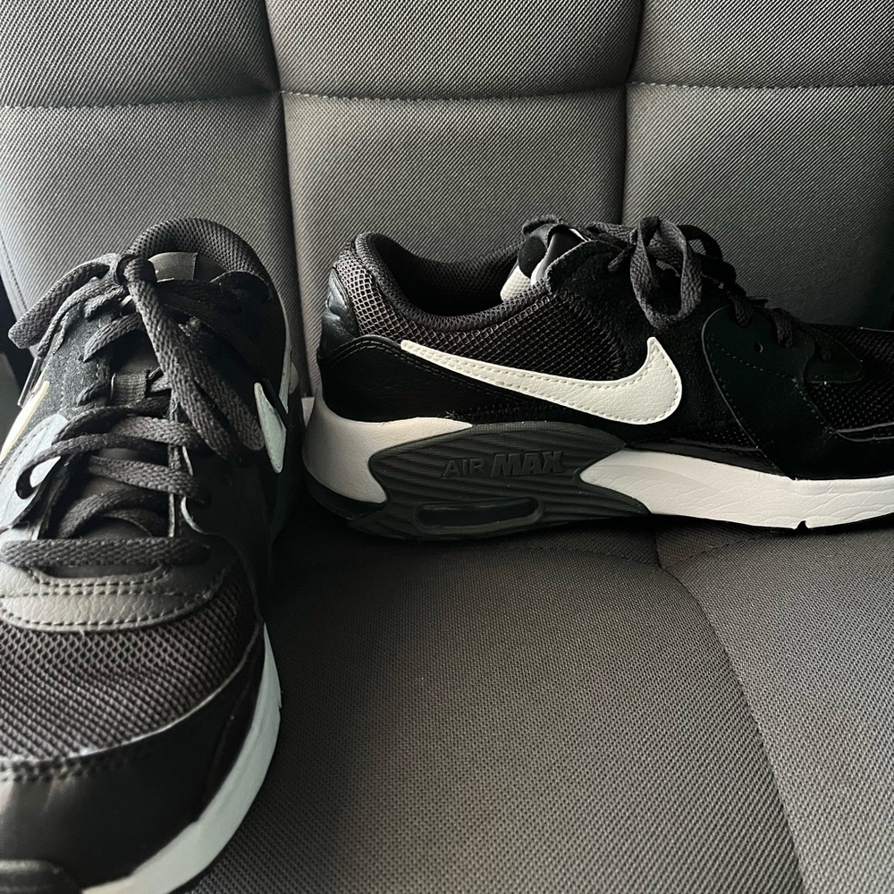 Nike Black and White Air Max Shoes